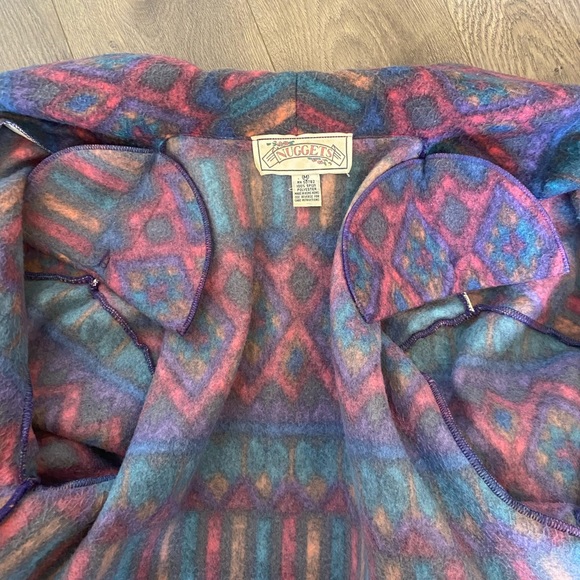 Vintage 80s colorful southwestern Nuggets jacket coat size medium - Picture 6 of 8